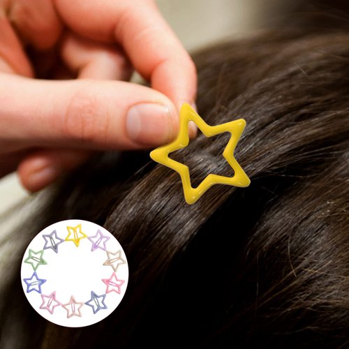 20pcs Cute Colorful Macaron Barrettes and Hair Clips - Lovely Snap Hair Decorations for Girls and Women