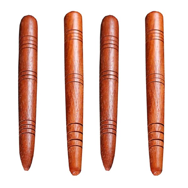 EXCEART 4Pcs Manual Acupressure Pen Wooden Thai Massage Stick Rod Deep Tissue Massage Tool Trigger Point Relief Pain Therapy Tools Full Body Relaxing Gifts