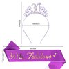 Purple 30th Birthday Sash and Tiara for Women, 30th Birthday Decorations for Women, 30th Birthday Sash and Tiara Set, 30th Birthday Gifts for Women