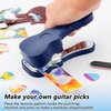 ArtAt Guitar Pick Punch Kit – Bass Guitar Picks Puncher With 15 Variety Pick Strips Medium Guitar Pick Maker Punch Kit Unique Guitar Lovers Gifts