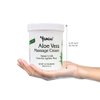 Jasmine Aloe Vera Massage Cream. Keep Your Face and Body Fresh and Soft with Anti-Aging Therapy Cream. Have Deeply Moisturized and Nutrition on Your Skin. Organic Aloe Vera Extract. [400 g / 14.1 Oz]