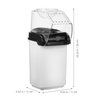 Electric Hot Air Popcorn Maker 3.5 Quart Air Popper Machine for Home Use Quick Popping in 2 Minutes Easy Clean and Compact for Parties and Camping 110V Us Plug