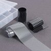 Nail Art Stickers DIY Nail Art Decorations Manicure Checker Board Black White Lattice Fashion Nail Foils for Women Girls