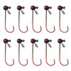 Fishing Jig Heads Hooks, Shakyhead Jig Hooks Bass Football Jig Heads Wobble Head Fishing Jigs with Screw Lock Jig Head for Bass Fishing 1/4oz 1/8oz 1/16oz