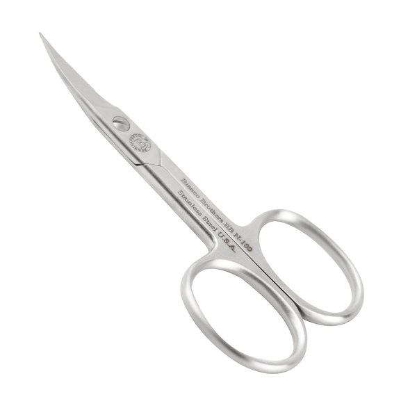 Bianco Brothers Curved Blade Manicure Scissors | Perfect addition to a Manicure Set and Nail Kit | Ergonomic and Sturdy Design with Sharp and Reliable Stainless Steel Blades | Made in USA