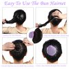 KKTOCHVC Bun Dancer Hair net Ballet Dance Skating Bun Cover Elastic Band Hair Nets with Hairpins for Women Girls Bun (Colored-With Lace,No Drawstring)