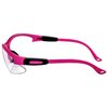 Global Vision Cougar Safety Glasses Nurses Dental Assistant Glasses Shooting Glasses for Women Ladies Men Pink Frame Clear Lens