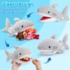 G.C Light Up Shark Plush Toy Stuffed Animal Kids Sea Creatures Toys Toddlers Glow Shark Plushie & Octopus Lobster Crab Turtle Ocean Animals Birthday Gifts for Boys Girls 3 4 5 6+