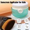 Sunscreen Applicator for Kids,2 Pcs Soft Bristle Sunscreen Brush with Protective Cover,Sunblock Applicator with Brush Cleaning Pad