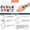 100PCS Cute Brain Temporary Tattoos Stickers Themed Birthday Party Favors Decorations Supplies Funny Human Anatomy Body Part Tattoo Sticker Gifts For Boys Girls Hunter School Prizes Carnival Christmas