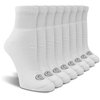 Doctor's Choice Women's Diabetic Socks, Non-Binding, Circulatory, Cushioned, Ankle Socks for Swollen Feet, 4 Pack, White, Shoe Size 6-10, Diabetic Socks for Women Size 9-11