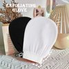 CIDOKAT Exfoliating Mitt for Body Scrub Exfoliator Glove Revive Glow Keesa Exfoliating Glove Exfoliate Bath Korean Deep Exfoliating Gloves for Shower Dead Skin Remover Scrubber Exfoliation 1pcs Black