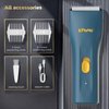 ENSSU Cordless Hair Clippers for Men - Waterproof Beard Trimmer with Ceramic Blade, Rechargeable Electric Hair Cutting Kit for Adults and Kids, Blue