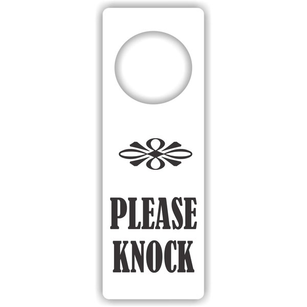 Please knock sign - Door Hanger by MySigncraft