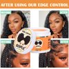 Edge Control Wax for Women Strong Hold Non-greasy Edge Smoother Edge Control for Black Hair No Flaking, No White Residue, Shine, Natural Chebe Hair Oil for Hair Growth Chebe Oil Moisturizer for Scalp