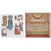 Horizon Group USA Bluey Magnetic Wooden Playhouse, 18 Piece Activity Set, Includes 2 Wooden Dolls House, Great Toys for Kids, Fun Birthday Party Activity, House Playset