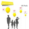 PartyWoo Yellow Balloons, 85 pcs Matte Yellow Balloons Different Sizes Pack of 18 Inch 12 Inch 10 Inch 5 Inch Yellow Latex Balloons for Balloon Garland Balloon Arch as Party Decorations, Yellow-Y55