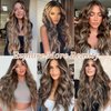 SilkStrands Halo Hair Extensions 20 Inch Invisible Wire Hair Extensions with 4 Secure Clips Adjustable Long Wavy Hair Extensions for Women Secret Hair Piece for Women (Ash Brown with Platinum Blonde)