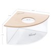 Niteangel Animal Sand-Bath Box: - Acrylic Critter's Sand Bath Shower Room & Digging Sand Container for Hamsters Mice Lemming Gerbils or Other Small Pets (Triangle, Burlywood)