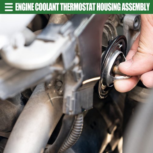 Motoforti Water Outlet Thermostat, Engine Coolant Thermostat Housing Assembly,for Toyota 4Runner 2003-2019, Metal, Plastic,160310P010,Black