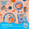 Treasures Gifted Officially Licensed Blippi Birthday Party Napkins - Pack of 32 Blippi Napkins - Blippi Party Supplies Napkins - Blippi Birthday Party Supplies - Blippi Decorations