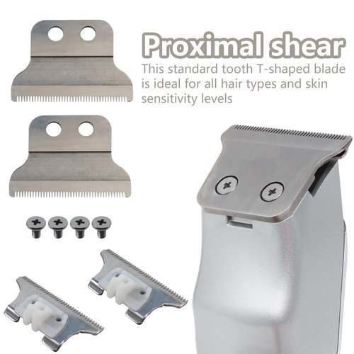 WELURE T-Wide Trimmer Blades Replacement Easy to Replace Fit for Wahl 5 Star Series Detailer (8081) Cordless Detailer LI (8171) Enhanced Performance Fit for Smooth Trimming Experience - Pack of 2