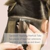 HOTBANANA Tape in Hair Extensions, 20 Inch Tape in Hair Extensions Human Hair 20pcs 50g Walnut Brown to Ash Brown and Bleach Blonde Balayage Tape Hair Extensions Straight Human Hair Tape in Extensions