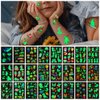 400pcs Luminous Tattoos For Kids,Mixed Styles Temporary Tattoo Stickers,Glow In The Dark Tattoos for Boys and Girls,Unicorn Mermaid Dinosaur Butterfly Fake Tattoos or more party makeup gifts 30 Sheets