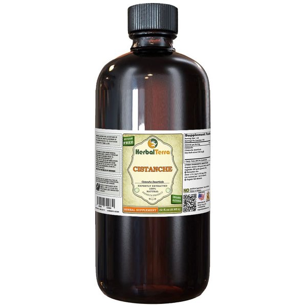 Cistanche (Cistanche Deserticola) Dried Herb Liquid Extract (Brand Name: HerbalTerra, Proudly Made in USA) 32 oz