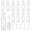 JJUNW 10pcs Empty Lip Gloss Tubes, 1.2ml Mini Refillable Cosmetic Containers Bottles Lip Balm Bottles Lipgloss Dispenser for Lipstick Samples, Lip Balms