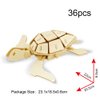 Georgie Porgy 3D Wooden Puzzles for Kids Toys Construction Woodcraft Kits DIY Model Puzzle Kits Birthday Gifts Pack of 6 (Bee Owl Butterfly Unicorn Sea Turtle Dolphin)