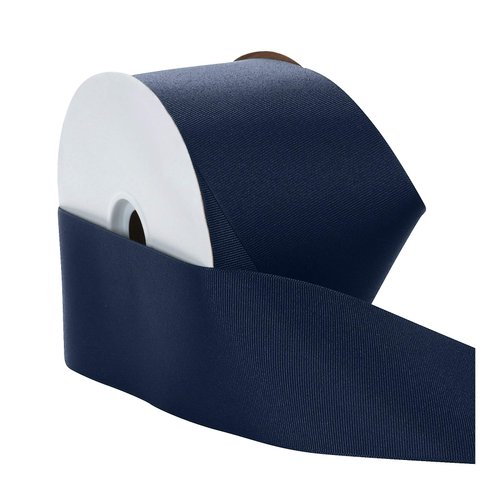 Berwick Offray 3" Grosgrain Ribbon, Navy Blue, 50 Yards