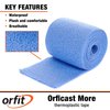 Orfit Orficast Easy-Form Splinting Material Heat-Activated Thermoplastic Tape for Trigger Finger, Thumb, Arthritis Pain Relief, Hand Support 2” x 9’, Blue, One Roll