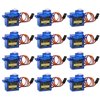 Beffkkip RC Servo 12Pcs SG90 9g Micro Servos for RC Robot Helicopter Airplane Controls Car Boat Mini Servo