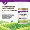 NaturVet VitaPet Senior Daily Vitamin Dog Supplements Plus Glucosamine – Includes Full-Spectrum Vitamins, Minerals – Joint Support for Older, Active Dogs – 120 Ct. Soft Chews