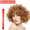 84 Pieces Hair Perm Rods Hair Curling Rollers Perming Rods Curlers Cold Wave Rods for Hairdressing Styling Tools (Red,0.2 Inch)