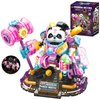 HOGOKIDS Panda Building Blocks Set, 618 pcs Luminous Animals Mini Panda Building Bricks Kit, Cute Animal Figures Toy for Adults and Kids, Party Favor Birthday Gifts for Boys Girls Aged 6+