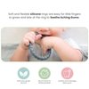 Silicone Teether Bracelet, Soft Silicone Teether Rings with Organic Featuring Multiple Raised Textures to Soothe Gums, Food Grade Silicone
