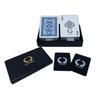 DA VINCI Ruote, Italian 100% Plastic Playing Cards, 2-Deck Poker Size Set, Regular Index, w/2 Cut Cards