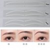Permanent Makeup Eyebrow Auxiliary Stickers,Airbrush Brow Stickers Stencils Shape Tape,Brow Shaping Mapping Guide Tool, Disposable Adhesive Eyebrow Template Sticker (2 Bags a Pack -12 Pairs)