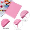 10 Pieces Cosmetic Bag Multipurpose Makeup Bag with Zipper Canvas Bag Travel Toiletry Pouch DIY Craft Bag Pencil Bag (M, Beige and Pink)