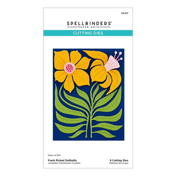 Spellbinders Fresh Picked Daffodils Etched Die, Metal