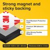 Hyper-Sticky Magnets with Adhesive Backing - 220pcs 0.8x0.08 Strong Magnetic Squares for Whiteboard Fridge - Easy-to-Cut Stickers for Planning and Organization - Teacher Must Have - Teacher Supplies