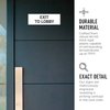 Exit to Lobby Sign, Engraved, 3x9 Inches, Indoor/Outdoor Use, Made in USA