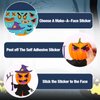 catnee Halloween Stickers for Kids 50 Sheets, Halloween Party Games Stickers, DIY Halloween Crafts Make a Face Halloween Stickers, Kids Halloween Toys Gifts Treats Decorations Activities Party Favors