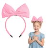 Valentine's Day Headbands Pink Bow Headband Headdress for Women and Girls, Fashion Cute Hairband Big Bowknot Hair Hoop Perfect Hair Accessories for Holiday Party Supplies Gift 1Pcs