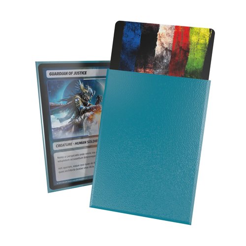 Ultimate Guard Cortex Outer Card Sleeves, 100 Standard Size TCG Sleeves, 66 x 91mm, Petrol Back, Matte Finish, No PVC & Acid-Free, High Clarity