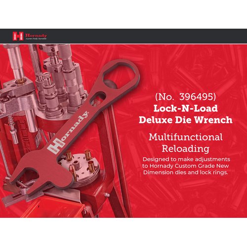 Hornady Lock-N-Load Deluxe Die Wrench 396495-Ideal Reloading Die Wrench to Use with Your Reloading Press or Die Sets to Tighten & Adjust Dies, Spindle Locks, Lock Rings & Hold the Shell Plate in Place