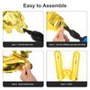 16 inch Happy Birthday Balloons, Birthday Banner, Birthday Decorations, and 12 Pieces Artificial Ivy Garland (Wild One)