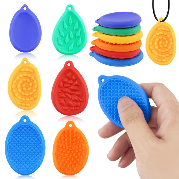 Fidget Toys Sensory Stone for Kids Adults, Quiet Fidget Sensory Toys Anxiety Relief Items Autism Sensory Products Stress Toys for Office Classroom Prizes Birthday Party Favors Stocking Stuffers Gifts